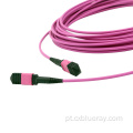 OM4 Violet Optical Fiber Patch Cand Cable Preço